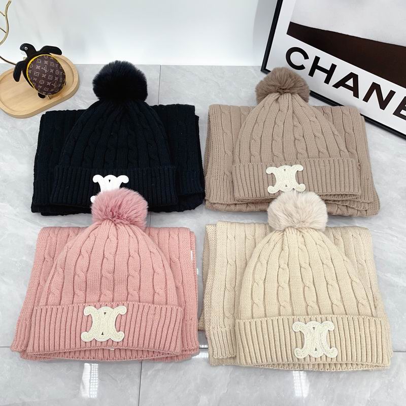 Celine Scarf Hat 2PCS 0717